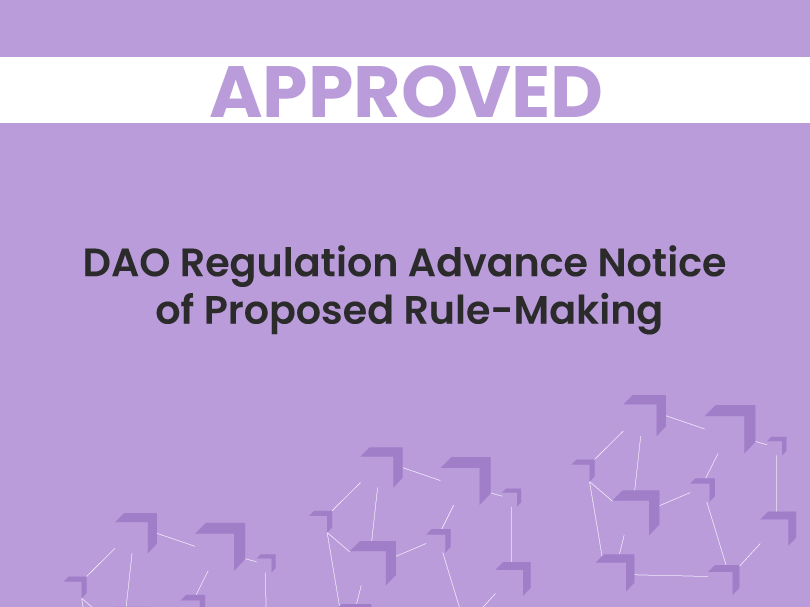DAO-regulation-Advance-notice-of-proposed-rule-makingapproved